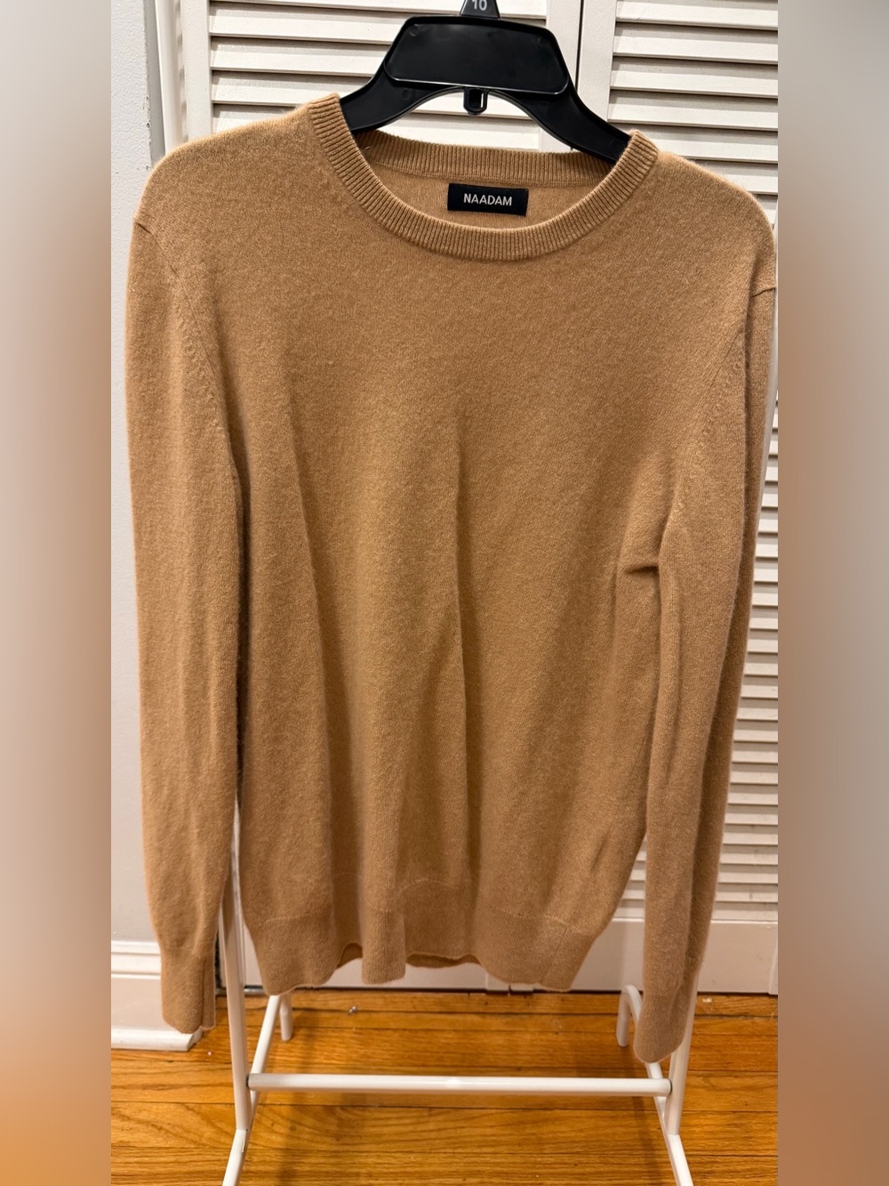 NAADAM Original Crewneck Cashmere Sweater Camel Beige Women’s Size M